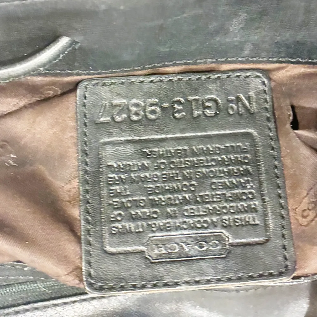 Vintage Coach Legacy Leatherware Black Leather Backpack Purse - Image 5