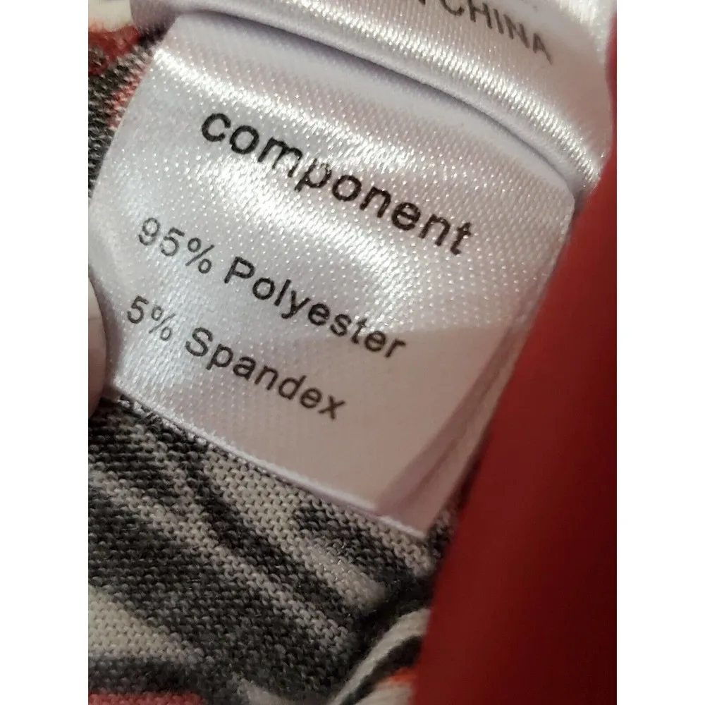 Gaharu Women's Red Polyester Cowl Neck Long Sleeve Knee Length Dress Size Medium - Image 15