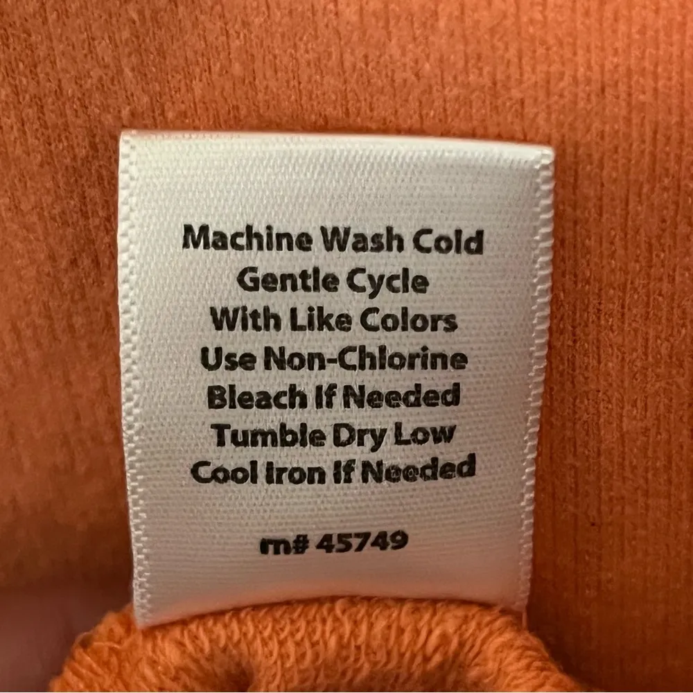 Women’s Coral Bay Energy Full Zip Cuff Sleeve Sweatshirt Size 1X Orange Color - Image 4