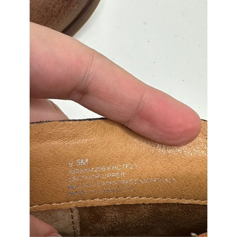 Korks Brown Leather Snake Gemini Chunky‎ Ankle Booties Size 9.5 New - Image 10