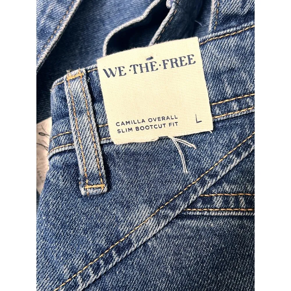 We The Free Camilla Slim Bootcut new denim overalls Y2K, 2000s Fashion - Image 8