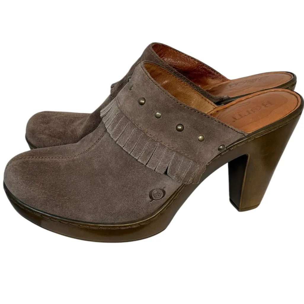Born‎ boho suede clogs Tan Size 9 - Image 3