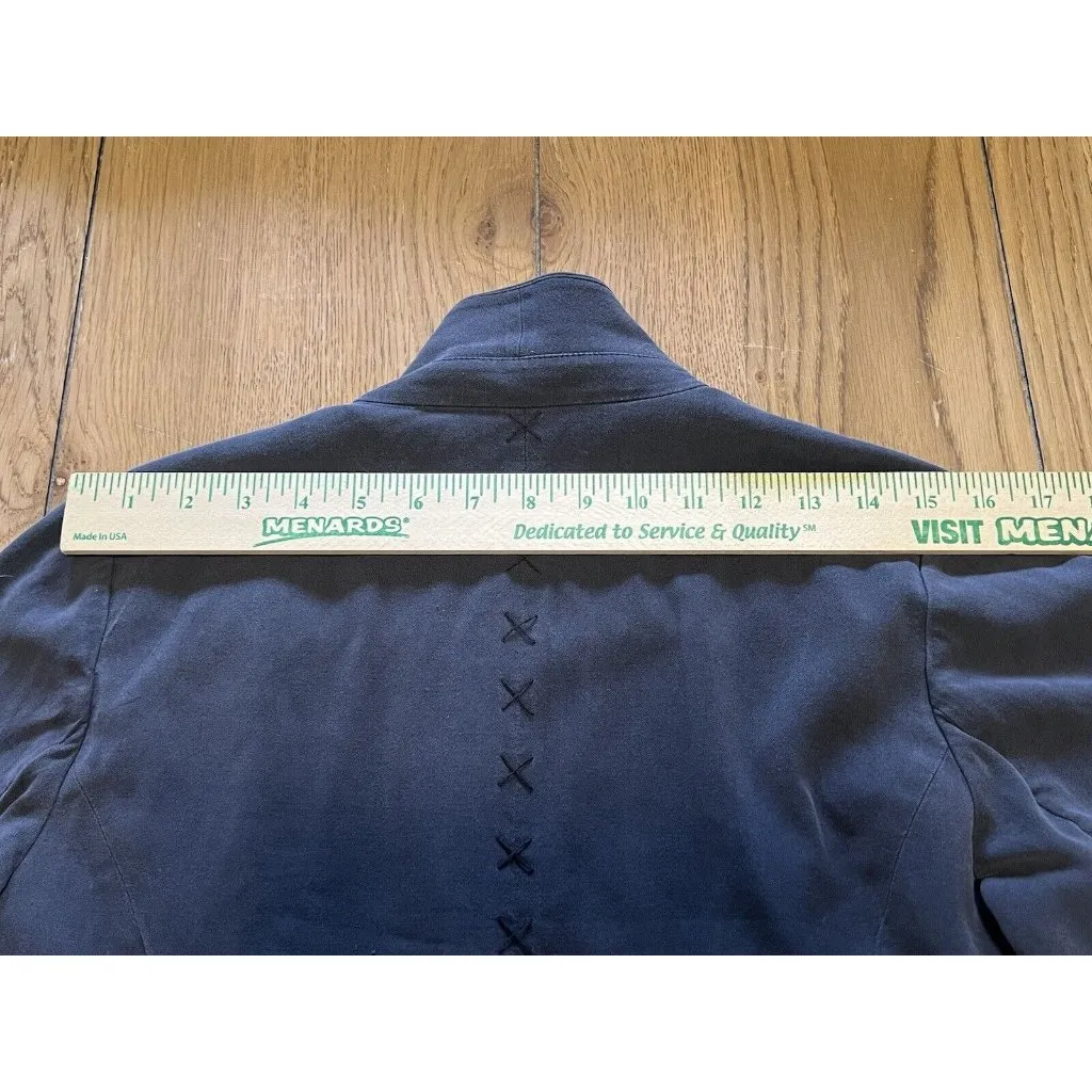 GoSilk Go Silk Women's Size 6 Moto Jacket Zip Up‎ Pockets & Sleeves Mob Wife - Image 10