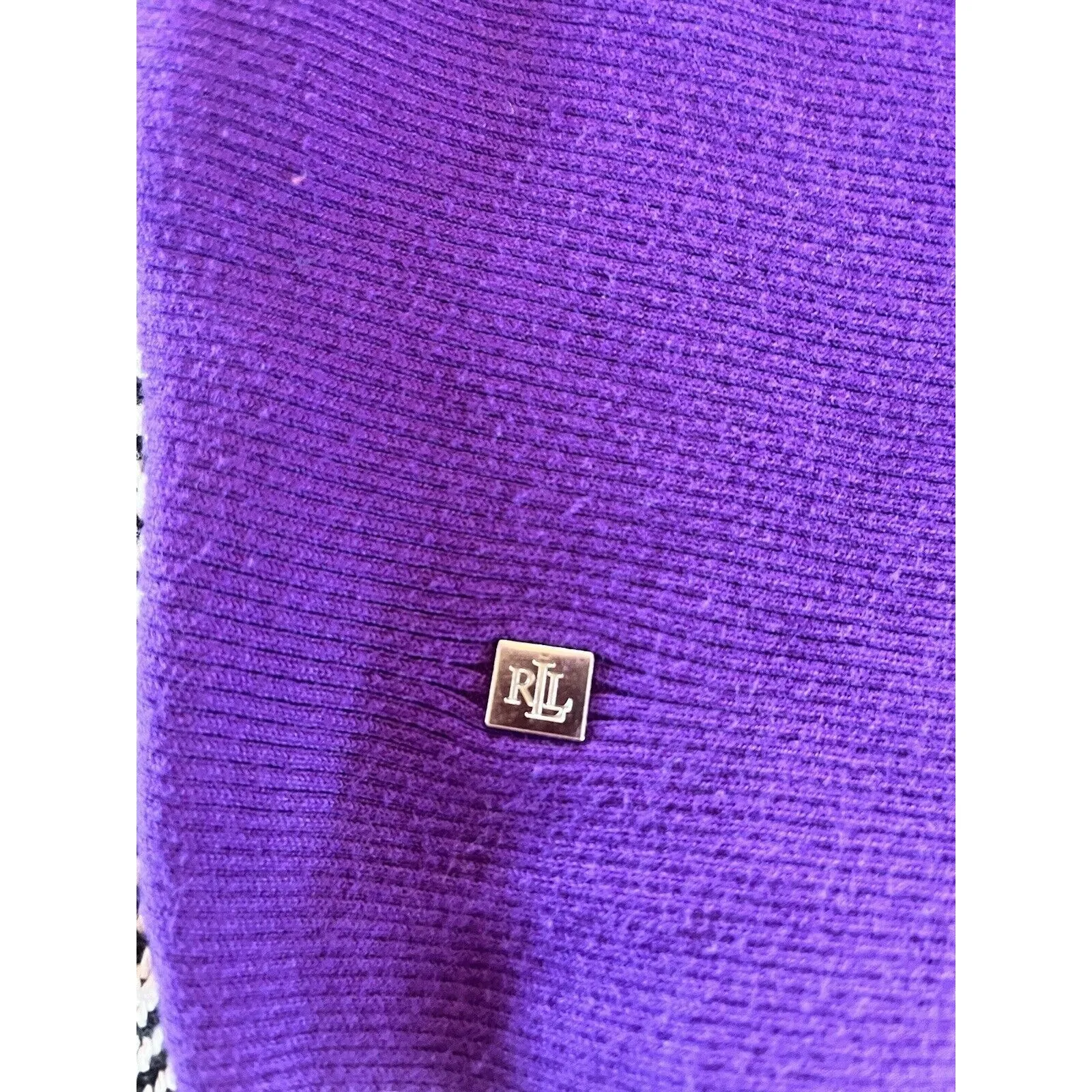 Lauren Ralph Lauren Purple Long Sleeve Top Women Size Large - Image 2