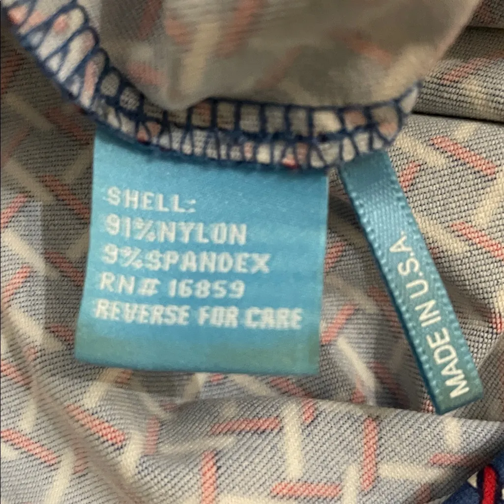 J. McLaughlin Catalina Cloth Newport Travel Pants Womens Small Blue Geometric - Image 11