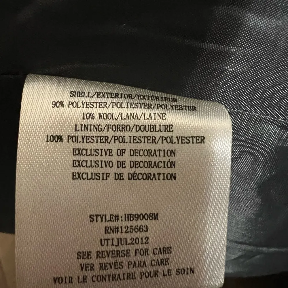 By  Gray Wool blend Pea Coat sz Junior Medium - Image 7