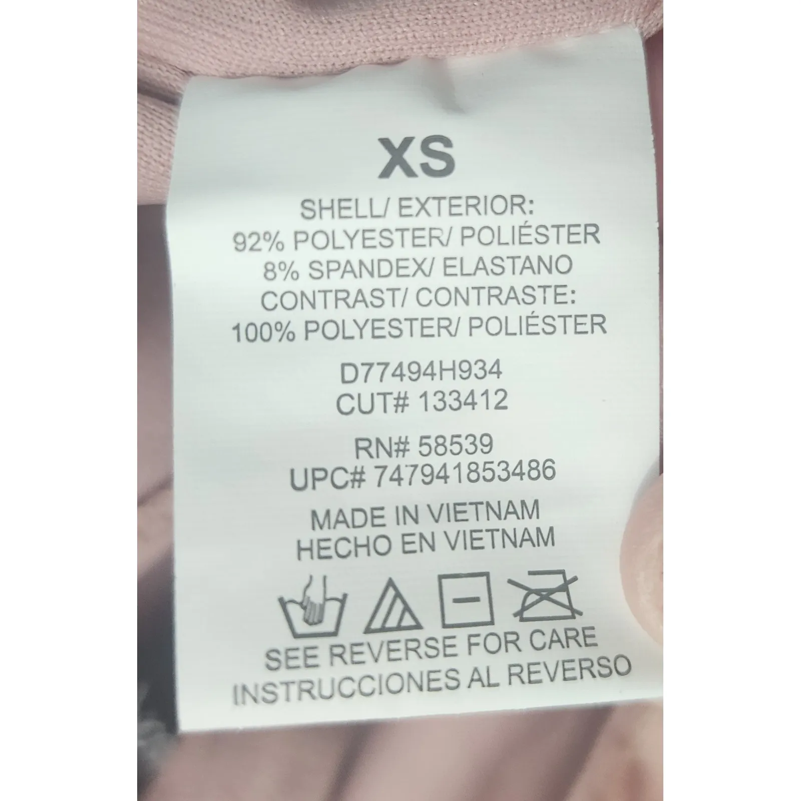 Pink Lace Fit Flare Dress XS Sleeveless Ruffle Hem Party - Image 6