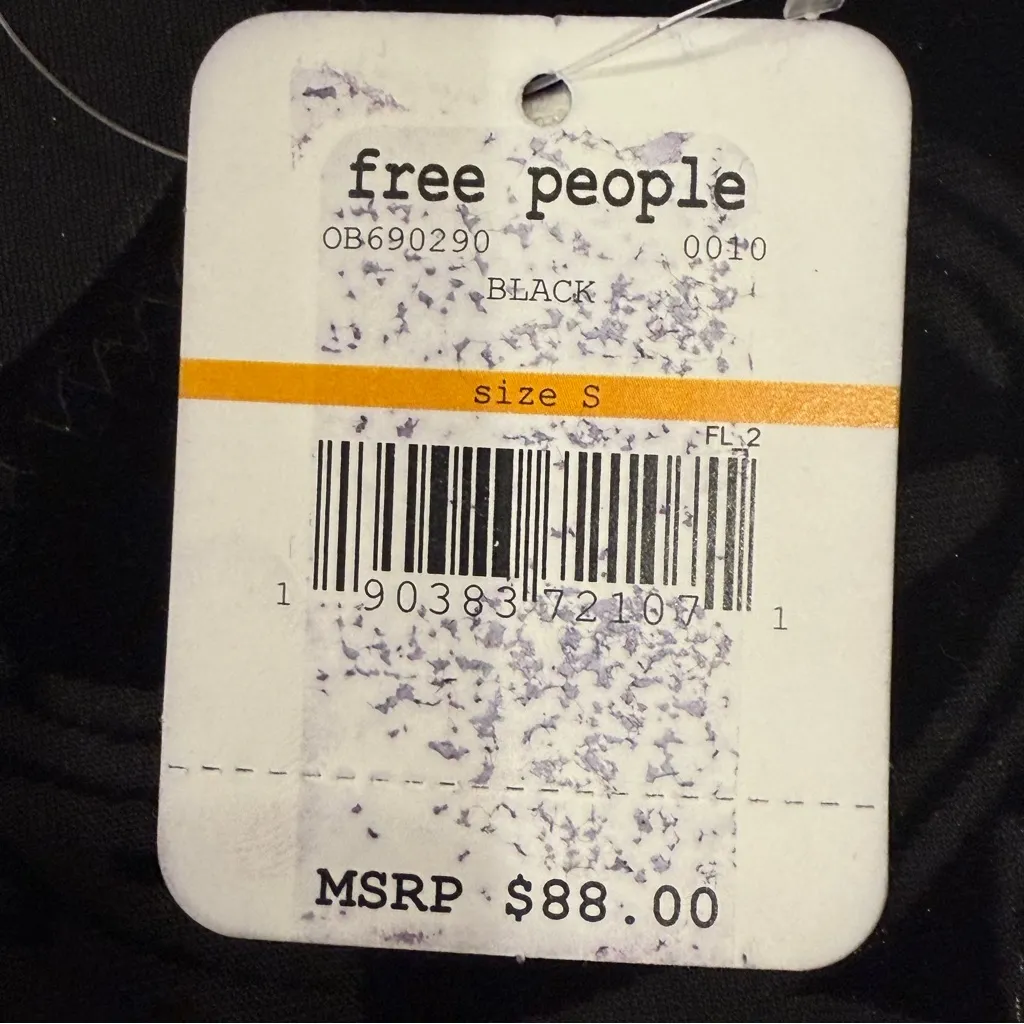 Intimately Free People Burnout Babe Mini Dress Velvet Black Small Whimsigoth New - Image 12