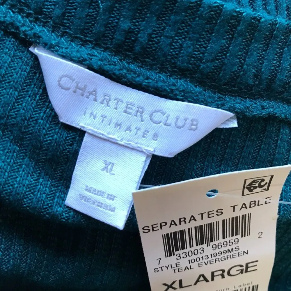 CHARTER CLUB Long Sleeve Ribbed Henley Pajama Top NWT XL - Image 6