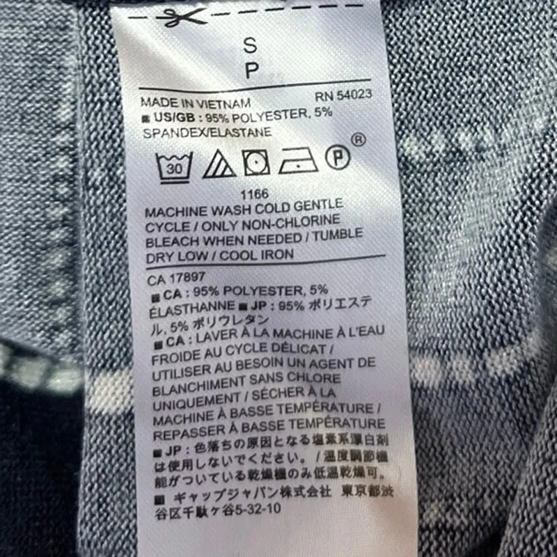 Banana Republic Blue Knit Striped Short Sleeve Crew Neck Blouse T Shirt Top Sz S - Image 4