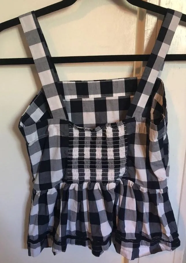 Maison Jules Blue + White Checkered Tank - Image 2
