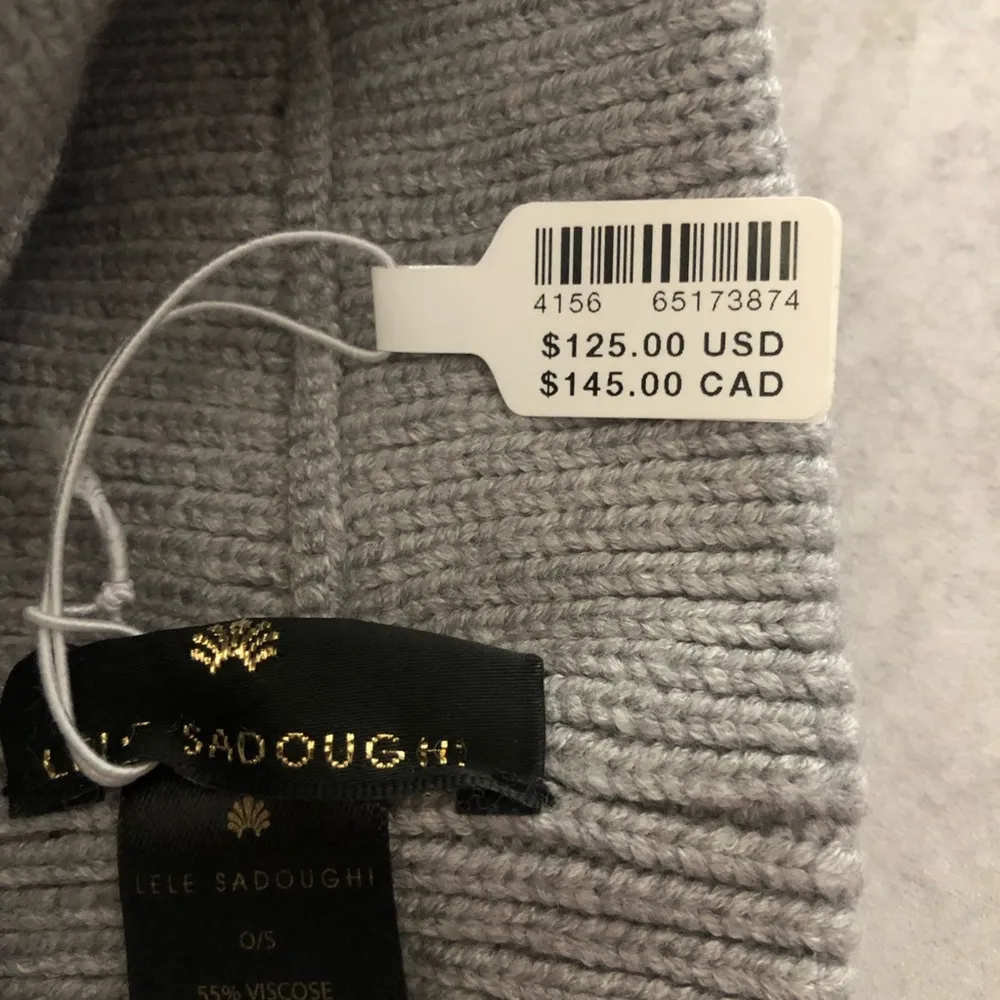 Lele Sadoughi Gray & Gold Tone Studded Ear Warmer NEW - Image 5