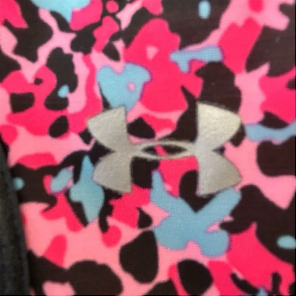 Under Armour Women's Med Support Crossback Sports Bra Pink Black - Image 6