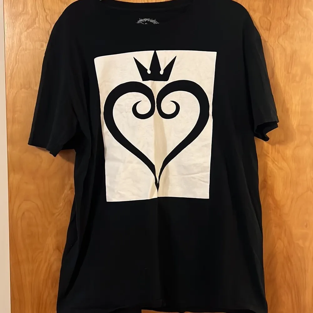 Disney Kingdom Hearts Graphic Logo Black T-Shirt Womens Tee Size XL - Image 4