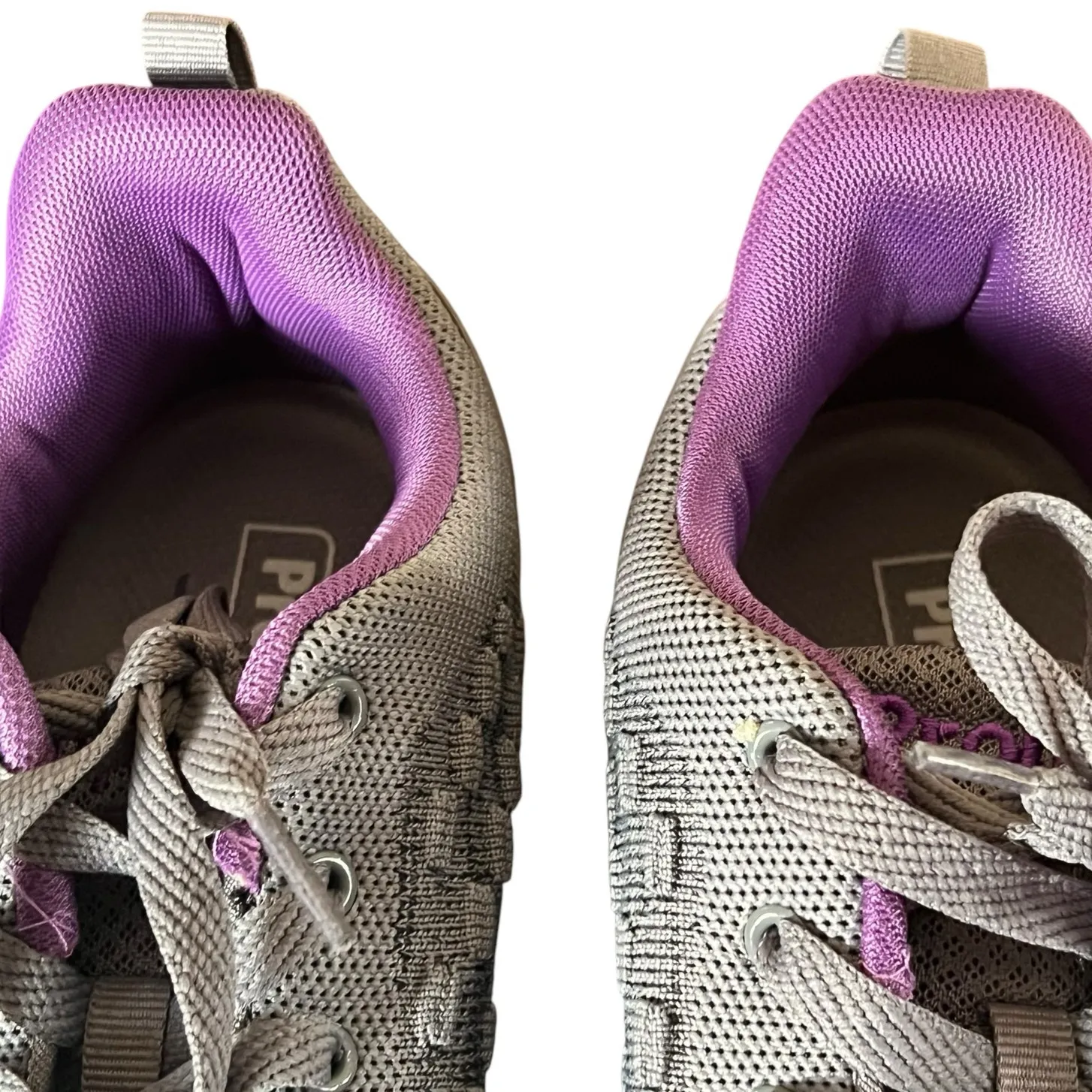 Propet TravelActiv Axial Sneakers Womens 10 4E Gray Purple Mesh Cushion Comfort - Image 9
