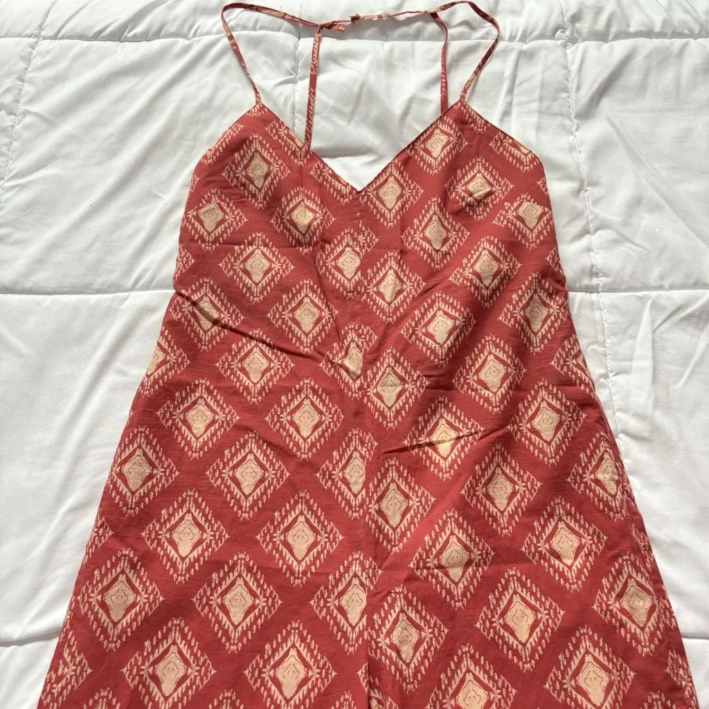 NWT Zara BLOGGERS Fave Boho Geometric Open Back Wide Leg The Jami Jumpsuit Small - Image 3
