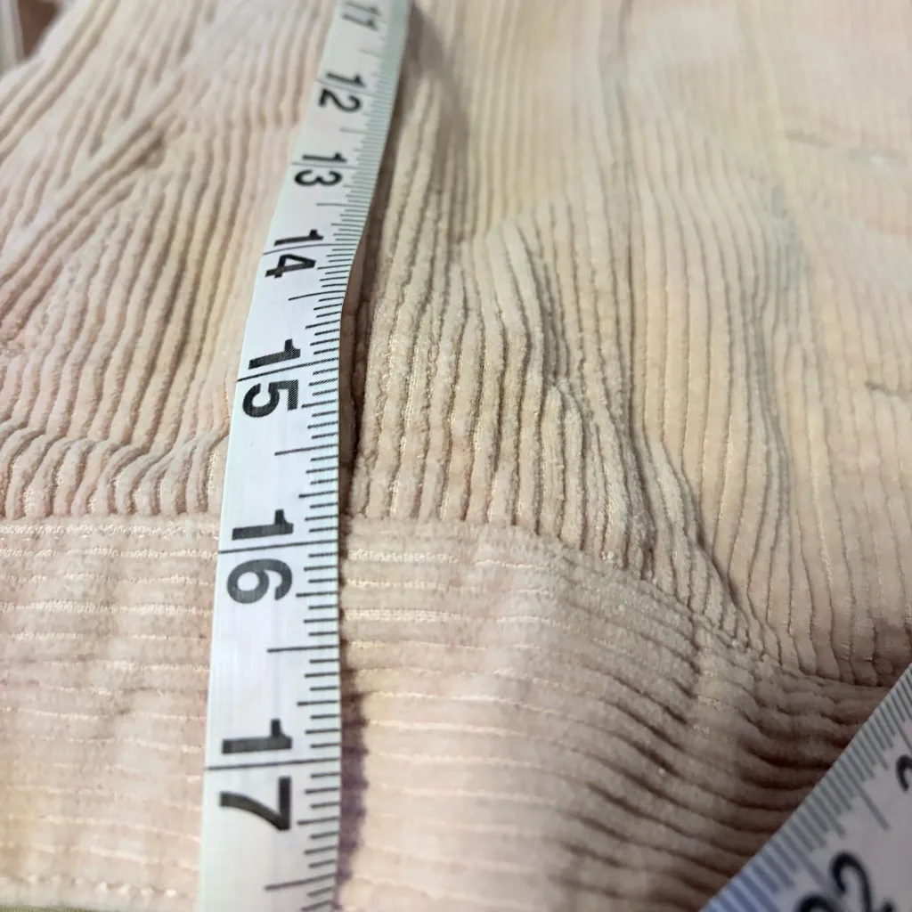 Pacsun Pink Corduroy Jacket with Sherpa Collar size Xs - Image 10