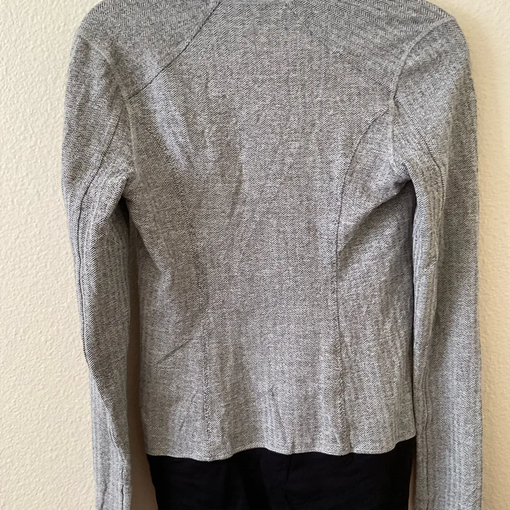 Lululemon Nice Asana Jacket *Herringbone Heathered Black White / Black Size 4 - Image 5