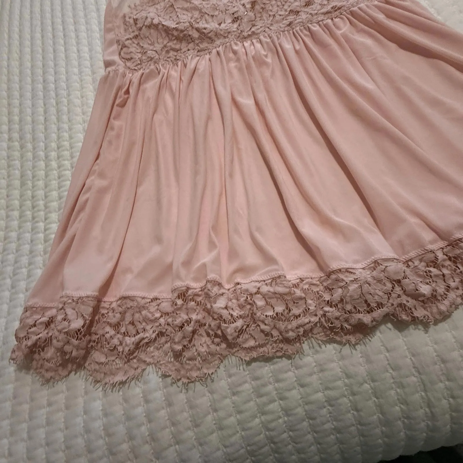 Torrid Light Pink High Neck Halter Top Lace Sheer Babydoll Slip Plus Size 4 4X - Image 12