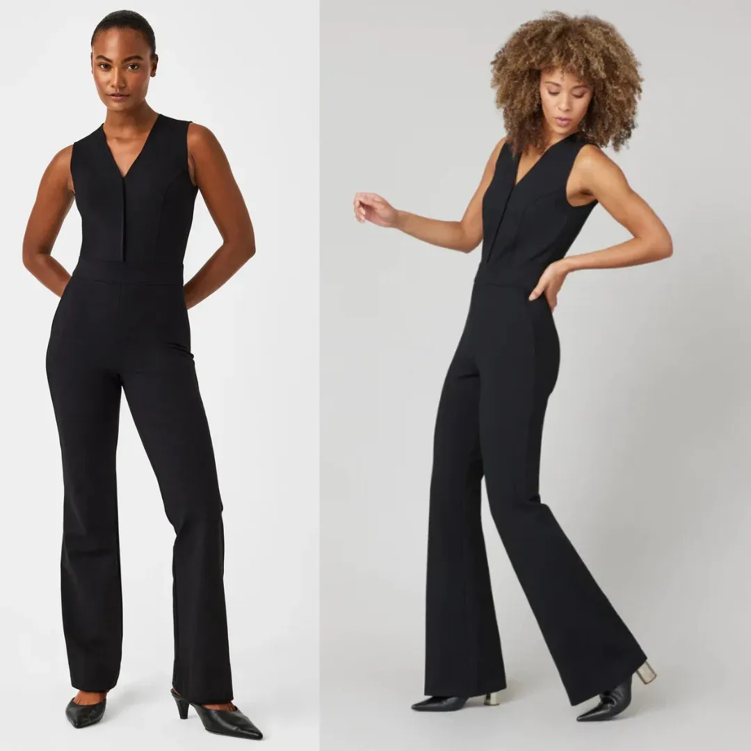 NEW Spanx Perfect Sleeveless Jumpsuit Black Slimming Curvy Minimalist Chic 2XL - Image 2