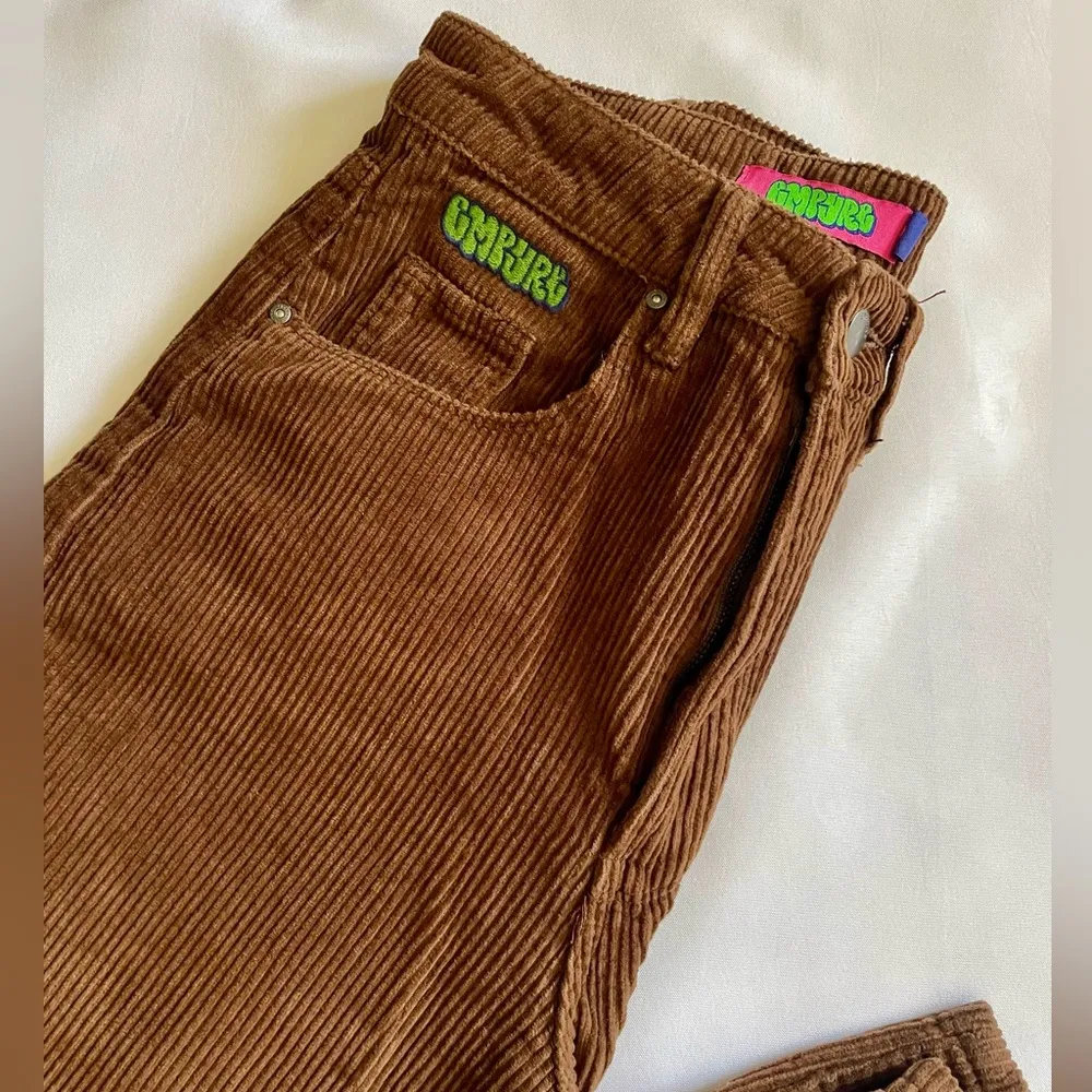Empyre Women’s Corduroy Pants Brown Size 0 Y2K Skater Baggy Loose 24x30 - Image 4