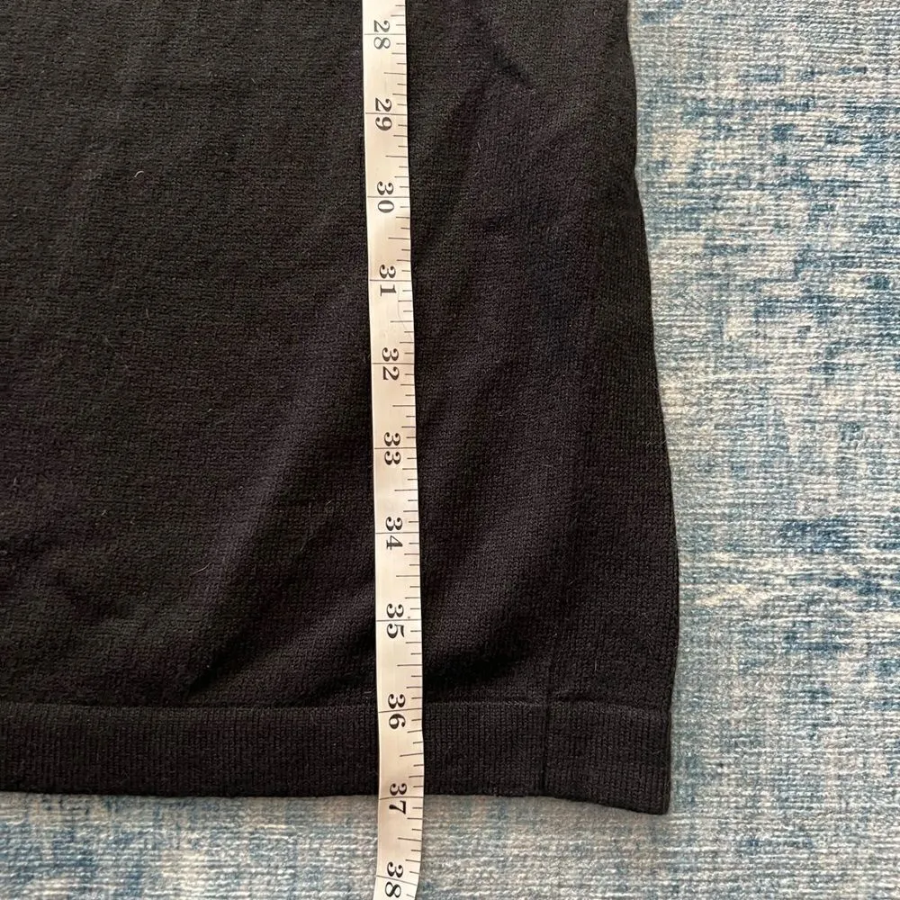 NWT! Evan Picone Ruffle Black Dress w Long Dolman Style Sleeves Small - Image 8