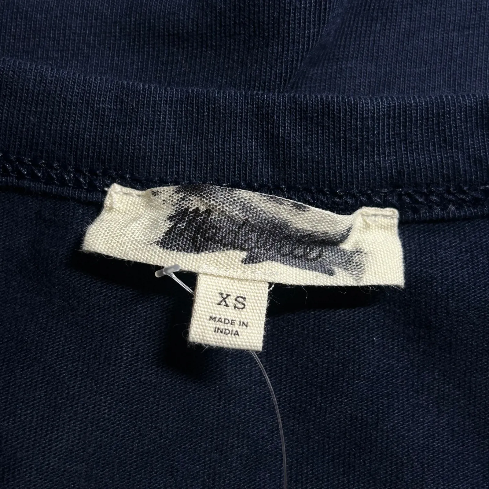 Madewell The Perfect Crewneck Tee in All Day Jersey Cotton Navy XS New - Image 4