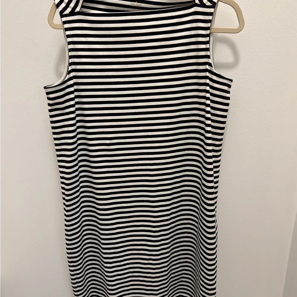 Kate Spade Broome Street Striped Sheath OfficeCore Dress Quiet Luxury Classic M - Image 2