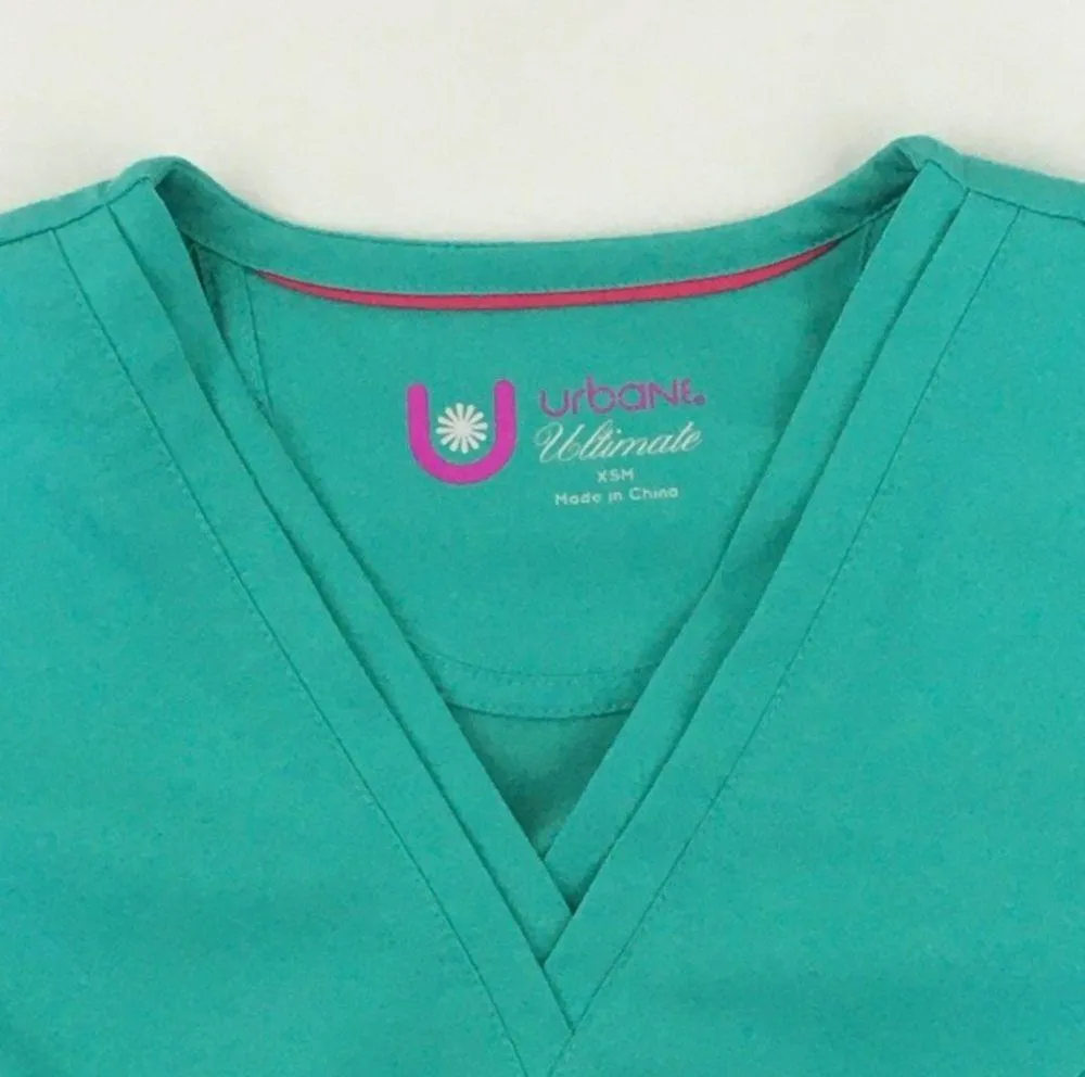 Urbane Ultimate Mint Green Scrub Top XS - Image 6