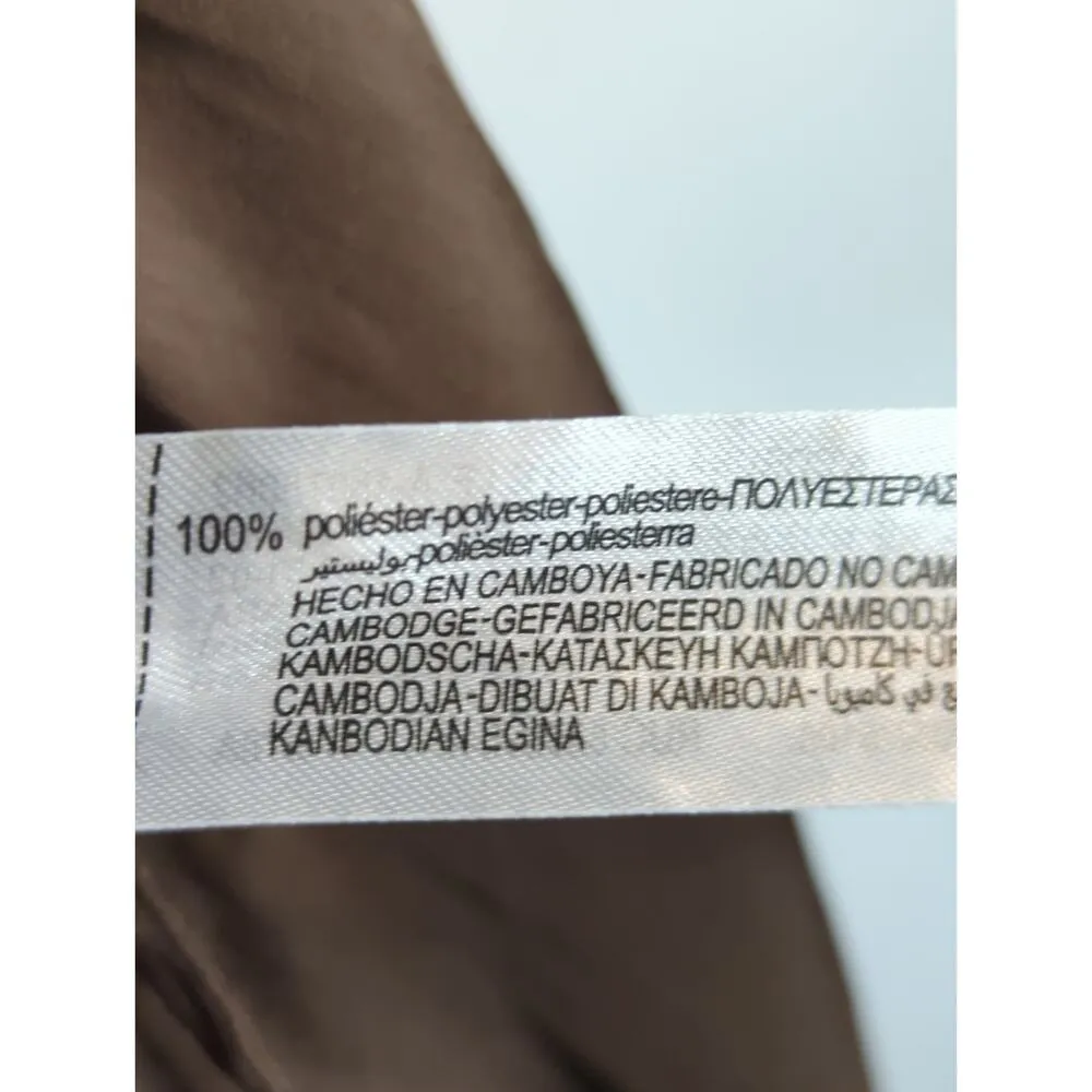 Zara Women's Greenish brown Jogger Pants Large High Waist Minimalist Casual NWOT - Image 7