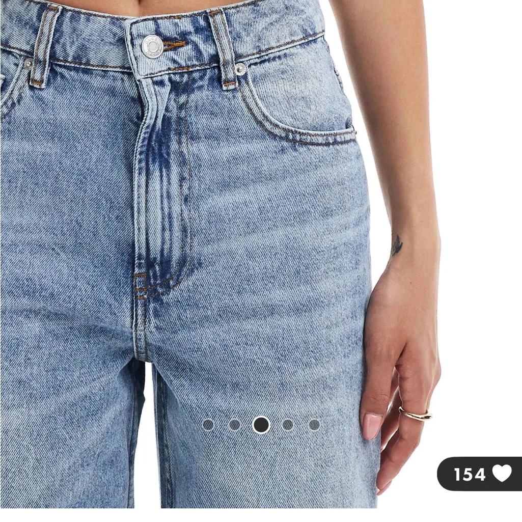 wide leg dad jeans with cuff - Image 3