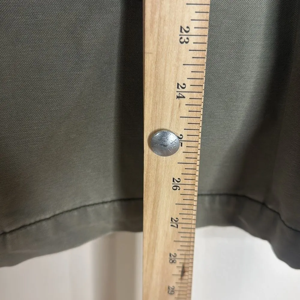 American Eagle Mock Neck Front Pockets chore coat jacket Y2K Military medium - Image 8