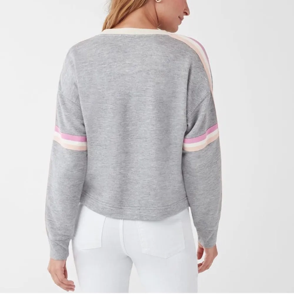 Splendid Bayside Active Racer Stripe Pullover S - Image 3