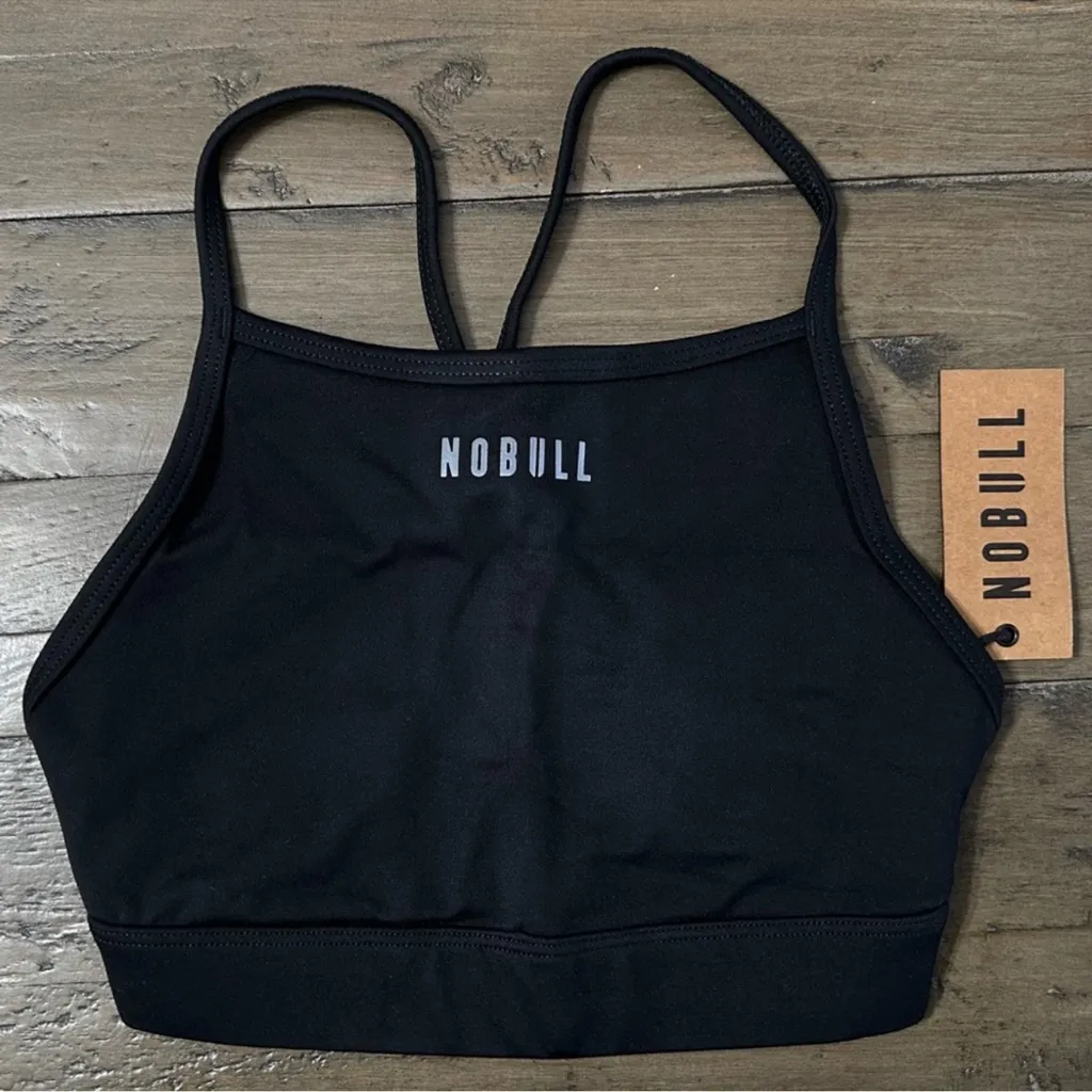 NWT NOBULL Matte High-Neck Sports Bra - XS - Black - Image 2