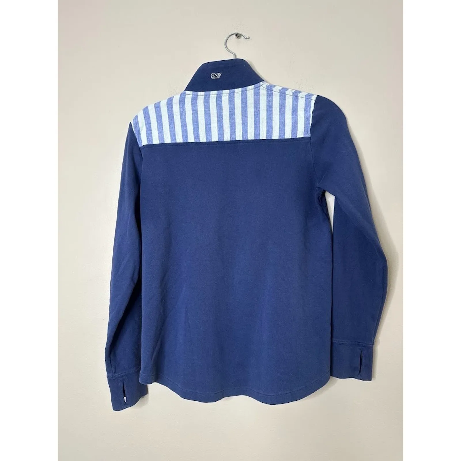 Vineyard Vines 1/4 Zip Pullover Sweatshirt Jacket Womens XS Navy Blue Nautical - Image 4