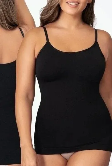 Shapermint Essentials All Day Every Day Tank Cami Womens Small Black Shapewear - Image 1