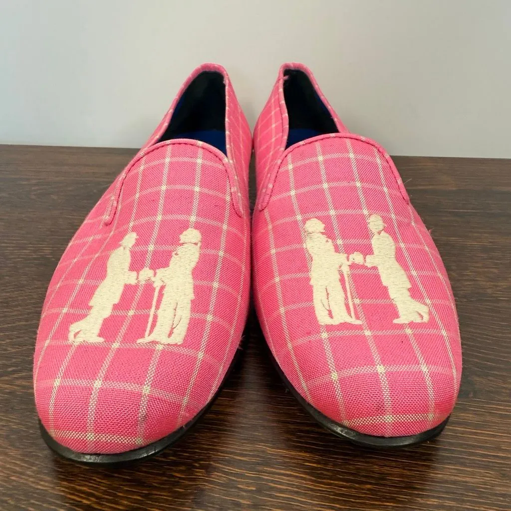 Hadleigh’s Women’s pink white plaid shoe size 37 - Image 2