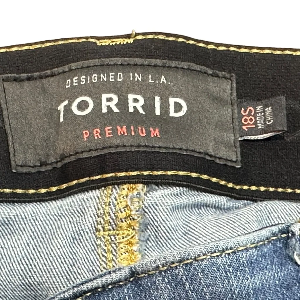Torrid Premium Bombshell Skinny Denim Jeans Distressed Size‎ 18S - Image 4