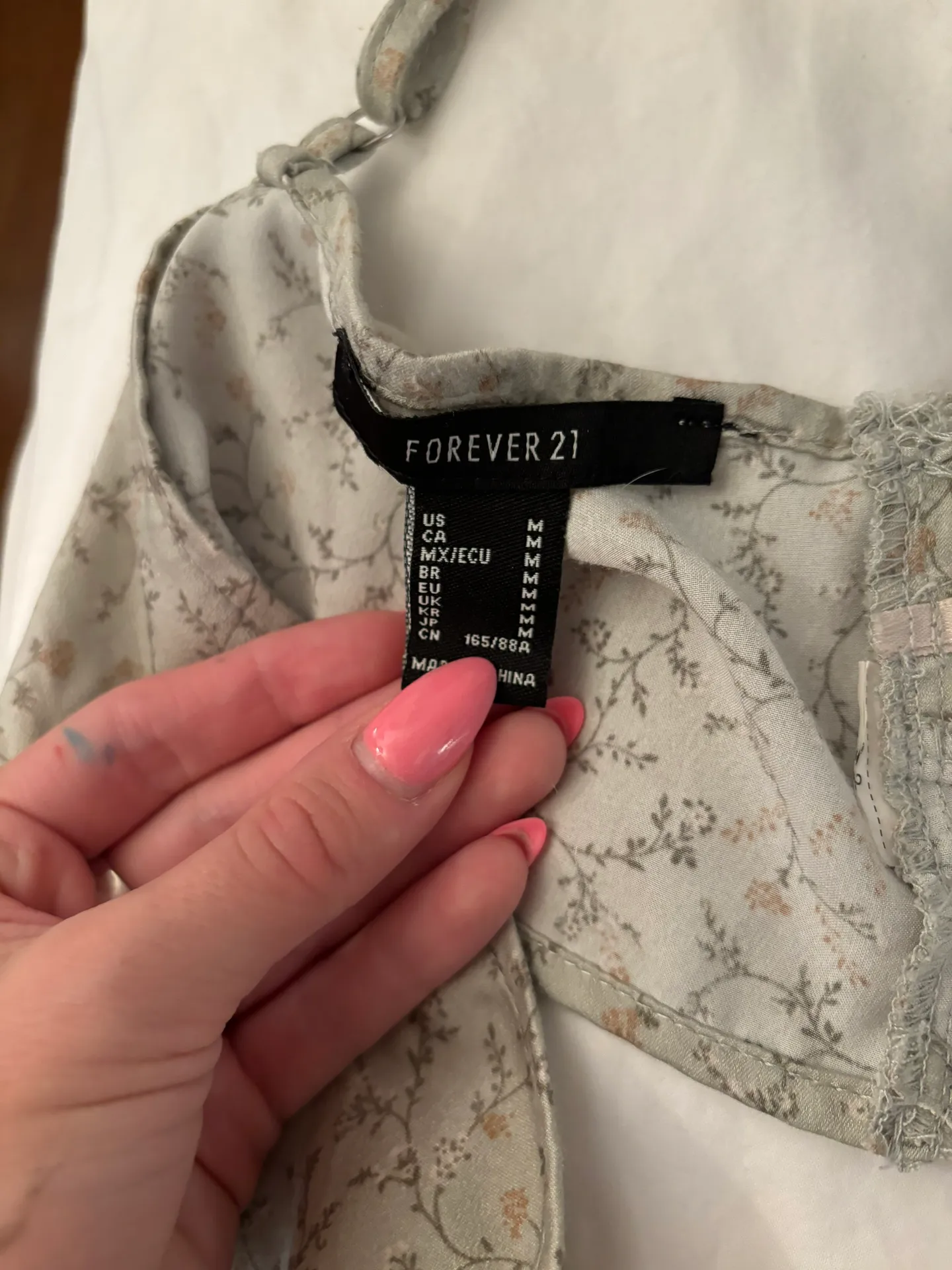 Sage Green Tie-Back Floral Top - Image 6