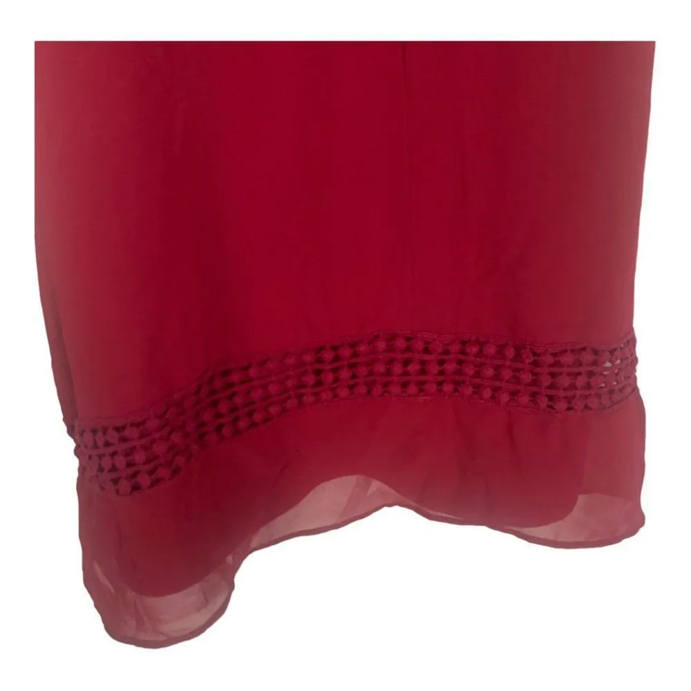 IN San Francisco Women's Red Sleeveless Blouse Top Size L - Image 2