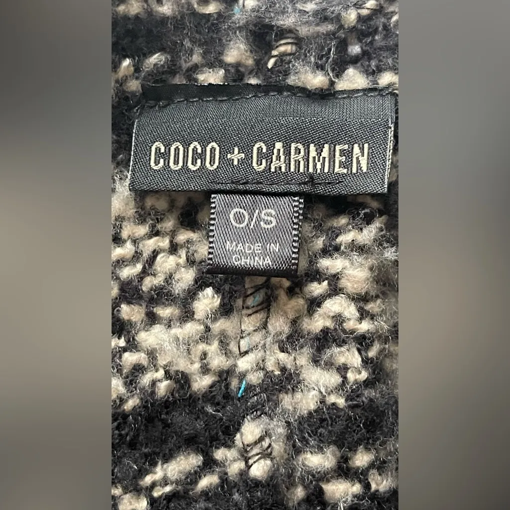Coco + Carmen Textured Knit Poncho - Image 4