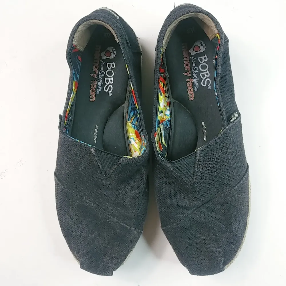 Bobs High Jinx 8 Espadrilles Black Slip On Comfort Shoes - Image 7