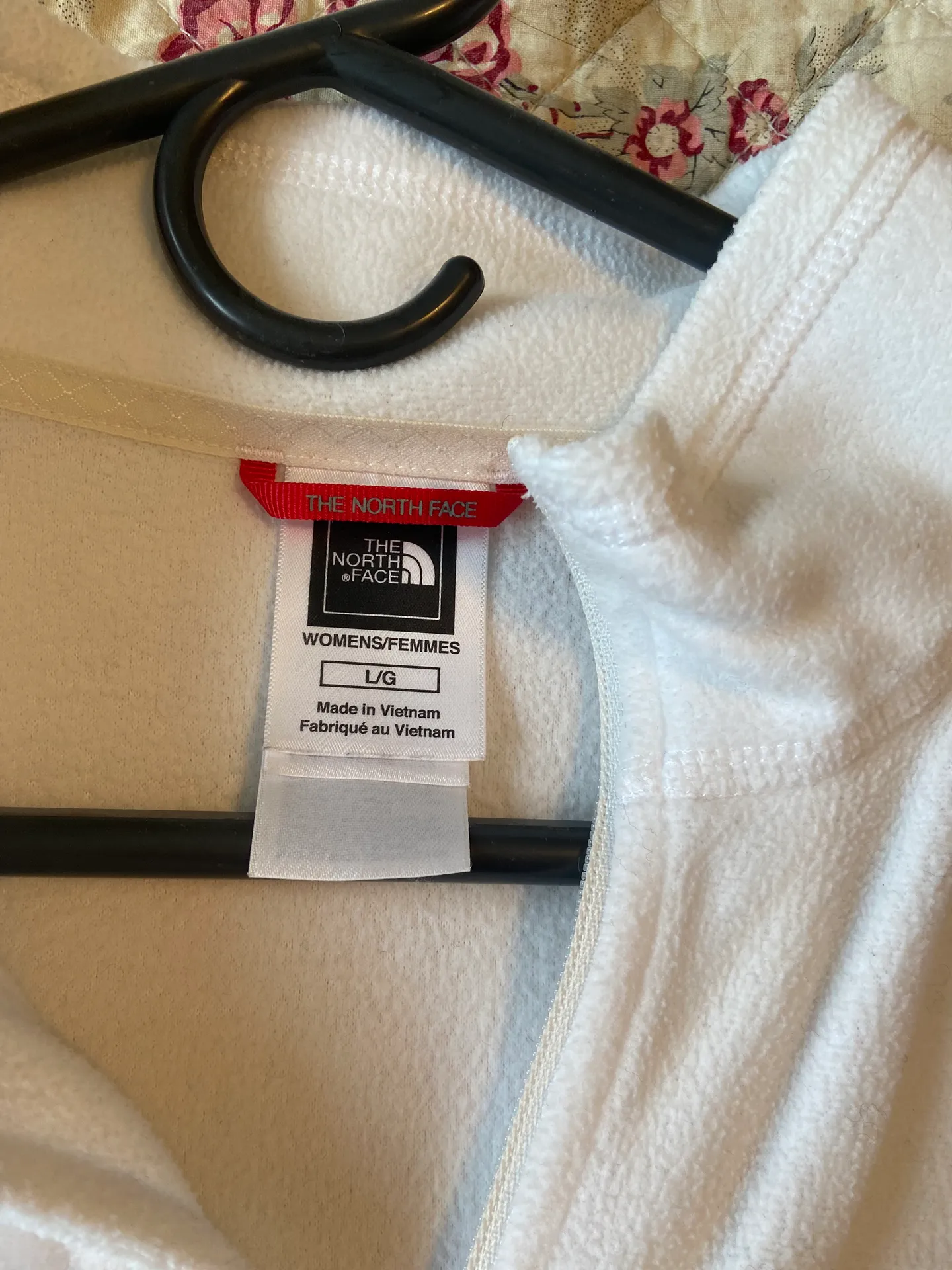 The North Face North Face1/4 Zip Fleece Pullover, White - Image 2