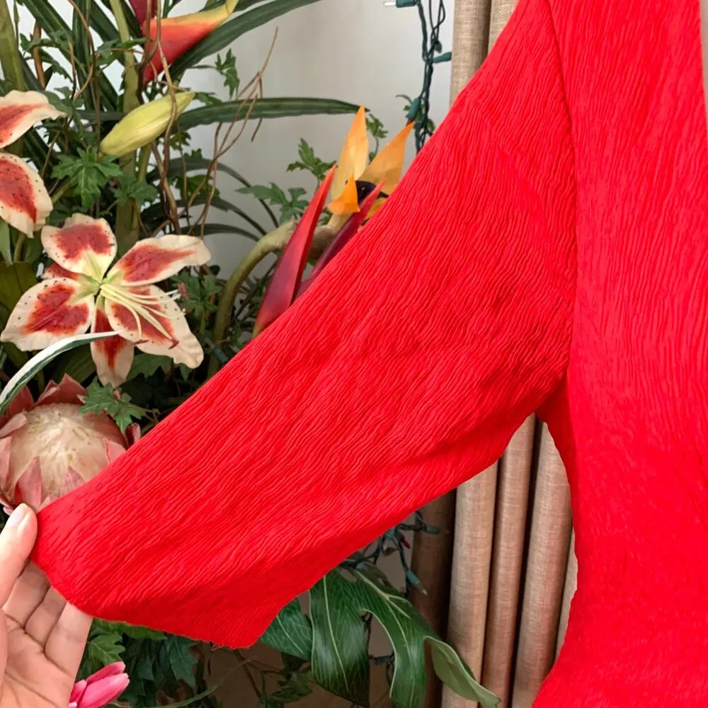 Anthropologie Maeve Juliet Corseted Dress in Red - Image 6