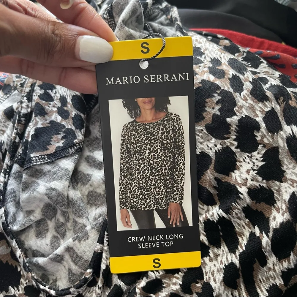 MARIO SERRANI | Animal Print Top Sz S - Image 75