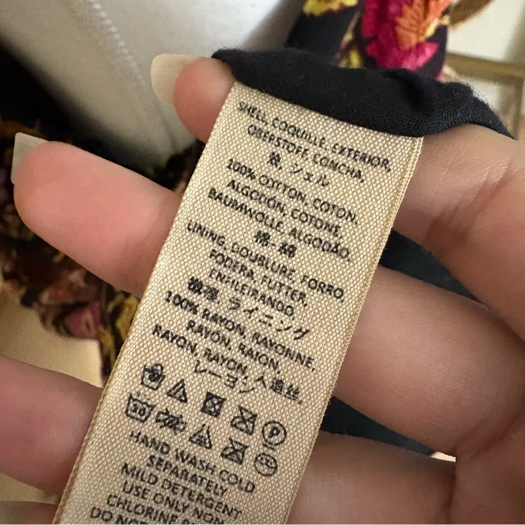 FREE PEOPLE Floral Oh‎ Baby Print Dress Size Medium - Image 8