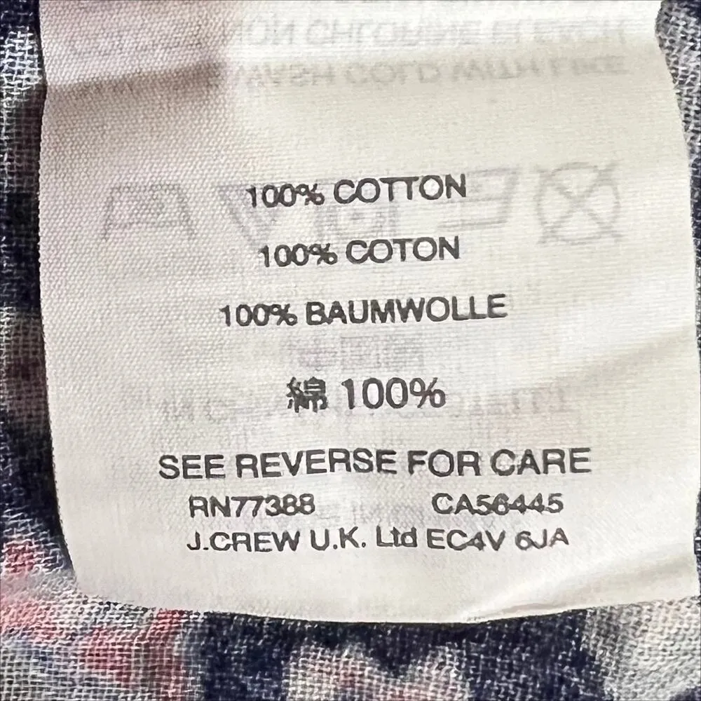 Madewell Robe Jacket Blue and Pink Floral Print 100% Cotton Size XXS - Image 7