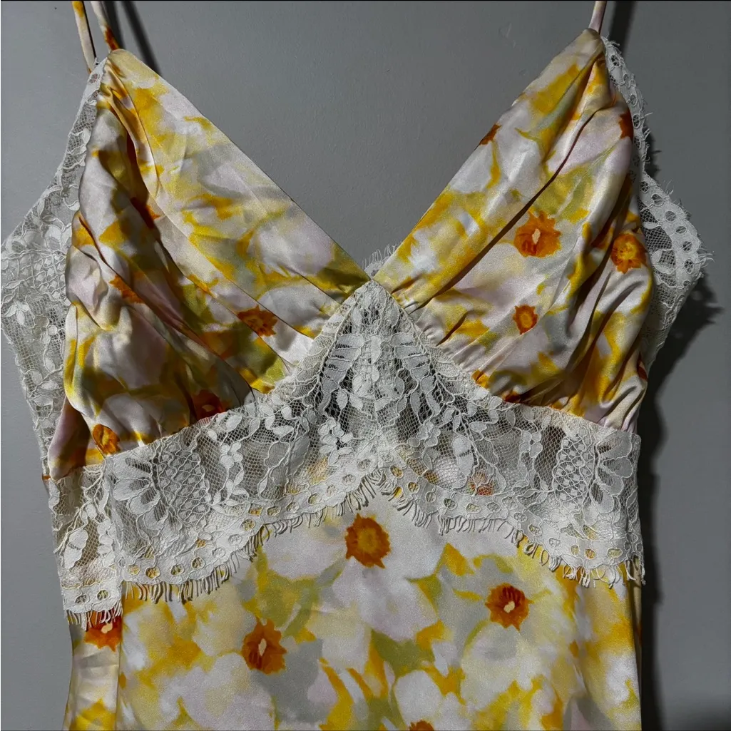 ASTR The Label Ivanna Floral Lace Maxi Dress Size L - Image 4