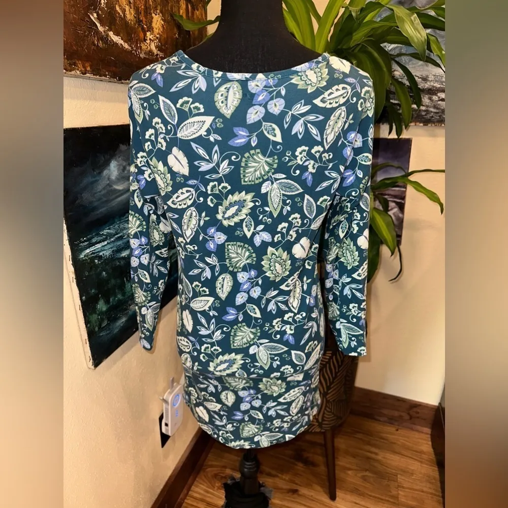 EUC - LEND’S END - DRESS PETITE SHORT SLEEVE ROUND NECK SZ S/P - Image 3