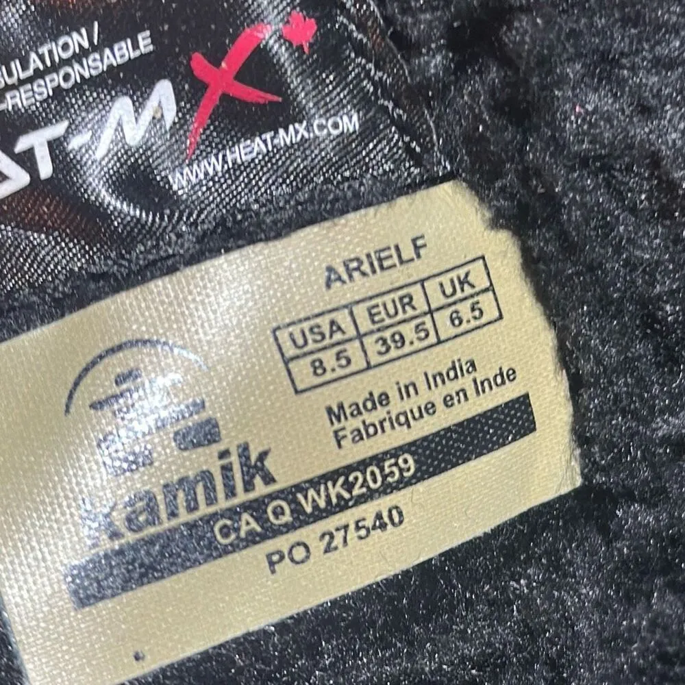 Kamik‎ Ariel F Womens Leather Lace Up Waterproof Winter Boots Black Size 8.5 - Image 13